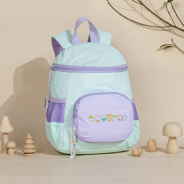 Mushroom Tyvek Paper Backpack for Kids Blue And Purple ES21002 - 03 - Greentaya