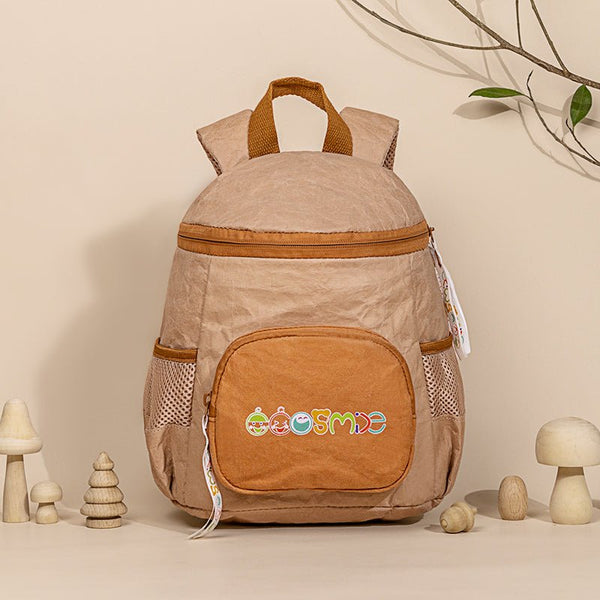 Mushroom Tyvek Paper Backpack for Kids Kraft Paper bag ES21002 - 02 - Greentaya