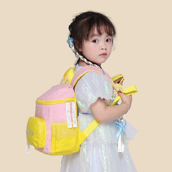 Pink Mushroom Tyvek Paper Backpack for Kids ES21002 - 01 - Greentaya